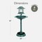 Best Choice Products Solar Outdoor Bird Bath Pedestal Fountain Garden Decoration w/ Fillable Planter Base